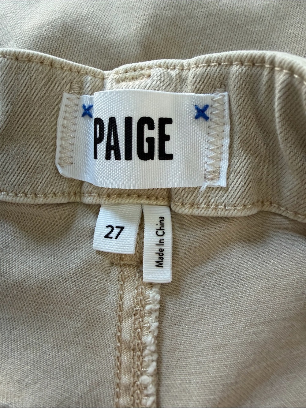 Paige Mayslie Straight Ankle Pant Mid Rose Vintage Warm Sand Sz 27 - Picture 4 of 11